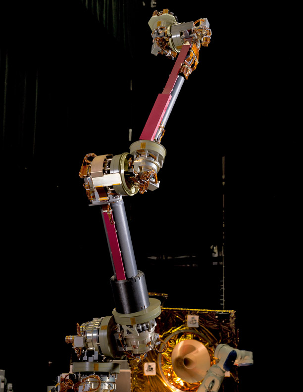 Newly arrived at Goddard, June 2015: the engineering design unit of the robot arm.